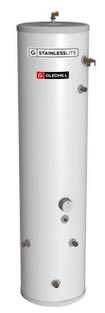 Gledhill Stainless Lite Plus Slimline direct and indirect unvented hot water cylinder