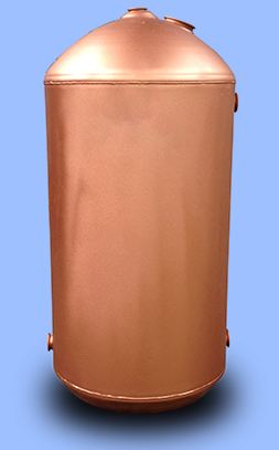 Direct copper cylinder (shown without insulation)