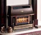 Outset gas fire