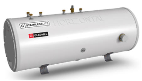 Gledhill Stainless Lite PLUS Horizontal Unvented Solar hot water cylinder
